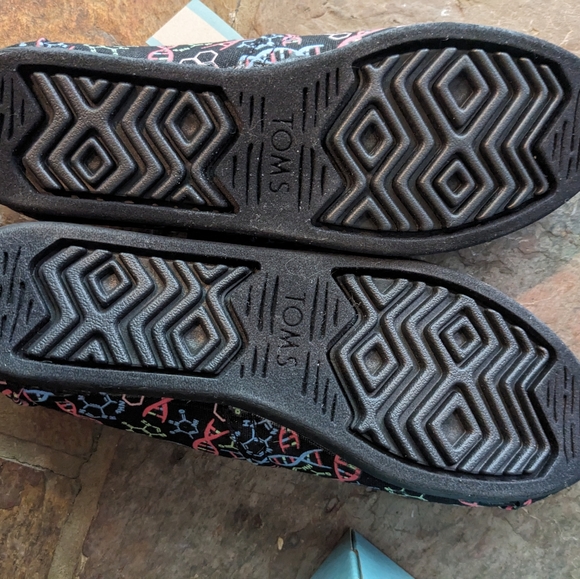 Toms Alpargata NWT&B Black Glow in the Dark DNA Canvas shoe Size 5.5 Women's - Picture 14 of 16